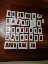 Lot 34 Leviton Light Wall Switch Rocker Plate  Outlet Covers 1,2,3,4 Gang