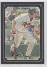 2007 UD Masterpieces Black Linen Frame 74/99 Justin Morneau #73 d7g