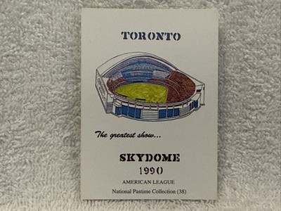 RARE 1993 Toronto Blue Jays RJF Graphics National Pastime Skydome Stadium Card!
