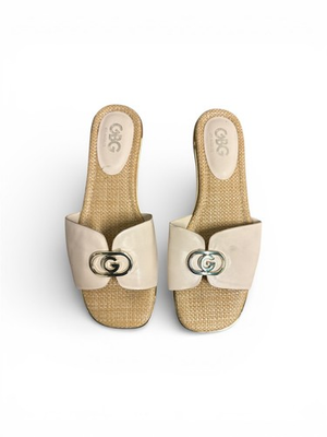 #ad GBG Los Angeles Women#x27;s Slide Sandals with Logo Detail Size 10M $9.99