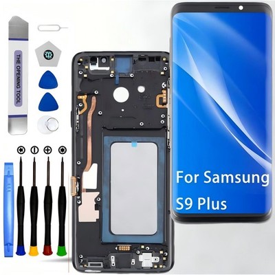 (TFT) Display für Samsung S9 Plus SM-G965 LCD Touch Screen Bildschirm Rahmen