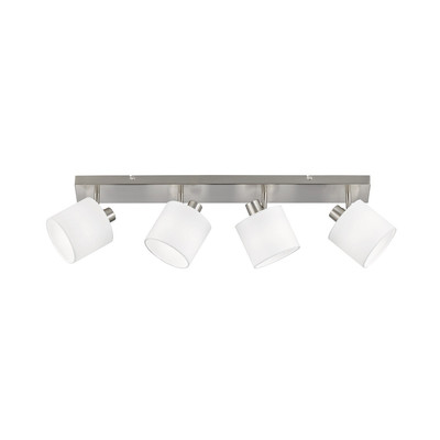 Reality Leuchten Deckenstrahler Tommy nickel weiß Länge 70 cm Deckenlampe Lampe