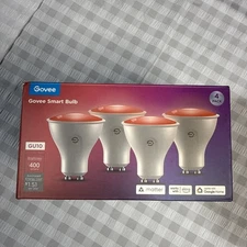Govee GU10 Smart Bulb, Matter RGBWW Light Bulb Work with Alexa, Google, Open Box