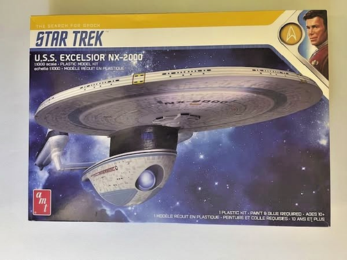 AMT Star Trek USS EXCELSIOR NX-2000 1:1000 Scale Model Kit New | eBay