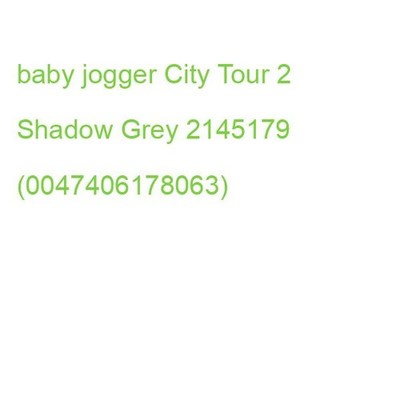 baby jogger City Tour 2 Shadow Grey 2145179 (0047406178063)