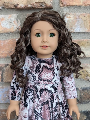Poupée American Girl personnalisée Honor OOAK cheveux bruns yeux verts moule classique  - Photo 1/5