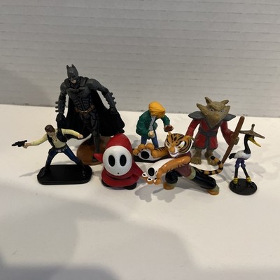 Mini Figures Lot Of 7 Vintage Star Wars Batman Nintendo Turtles and more