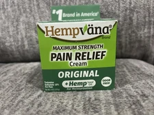 Hempvana Maximum Strength Pain Relief Cream Original Hemp Seed Oil 4OZ