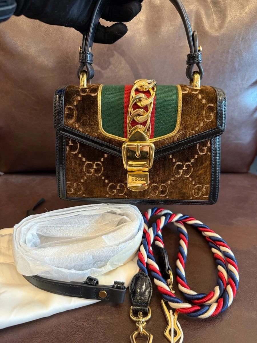 Gucci Velvet Exterior Bags & Handbags for Women for sale | eBay