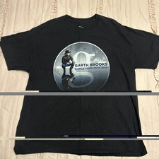 Garth Brooks World Tour 2014- 2016 T-Shirt XL . Country Music Band Tee Black