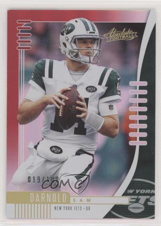 2019 Panini Absolute Red Spectrum 19/100 Sam Darnold #10 9hy