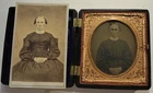 Ambrotype and CDV of Woman from Monson MA in Union Case
