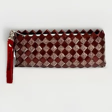 NAHUI OLLIN Woven Candy Wrappers Wristlet Handcrafted Upcycled Casual Designer