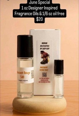 1 oz Designer Inspired Concentrated Fragrance Oils w/free 1/6 oz oil