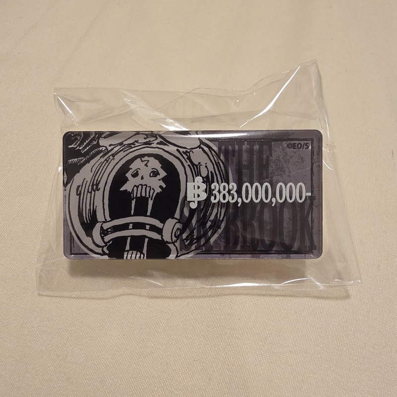 One Piece Bounty Acrylic Badge Button Brook Mugiwara Anime 