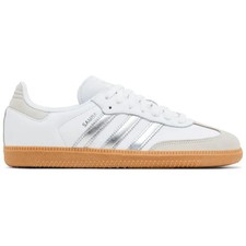 Adidas Originals Women's White/Silver Samba OG Sneakers, JI2725 No Box