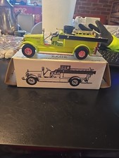 Ertl 1926 Seagrave Fire Truck Bank Die-Cast Vintage Collector Model w/ Box  Key