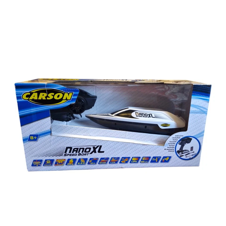 Carson Modellsport Speed Boat Nano XL RC Motorboot 100% RtR 270 mm - Bild 2 von 3