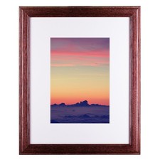 Wiltshire 236 Red Hardwood Picture Frame White Mat 4x6 or 5x7 Display