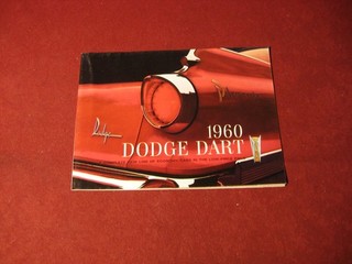 1960 Dodge Dart Standard size Sales Brochure booklet Catalog Original Old