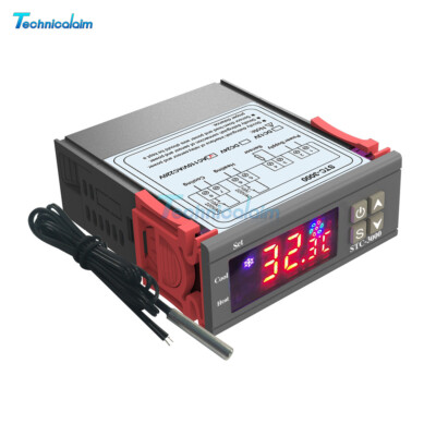 STC-3000 AC 110V-220V Digital Temperature Controller Thermostat With Sensor NEW