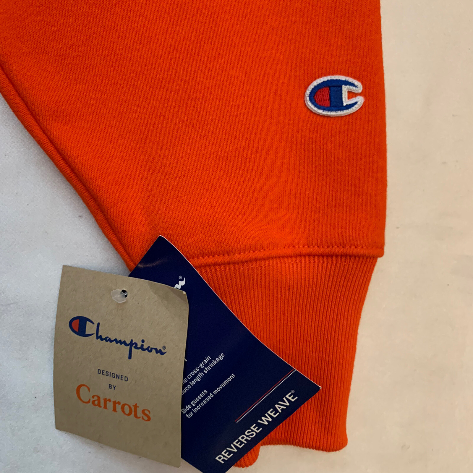Carrots X Champion Reverse Weave Pullover Hoodie Orange Green Mens Large New NWT eBay