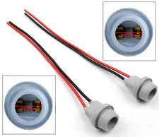 Universal Pigtail Wire Female Socket 168 Harness License Plate Tag Light Bulb J