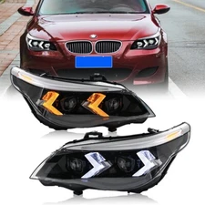 Upgrade Led Sequential Headlights Assembly For BMW 5 Series E60 2005-10 Headlamp