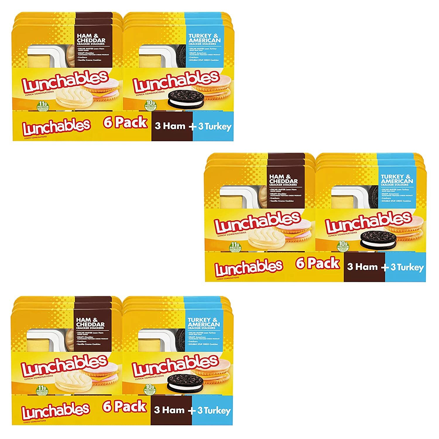 Lunchables Variety Pack 3 Snack Kits 18 Total Lunchables
