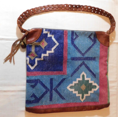 Vintage MARCO AVANE Southwest ''Rug'' Fabric Shoulder Bag     Hippie time!!!