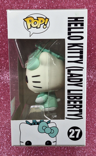 FUNKO POP SANRIO #27 HELLO KITTY (LADY LIBERTY 2019 NYCC/FCE) VINYL FIGURE 🌵💦 - Picture 3 of 11