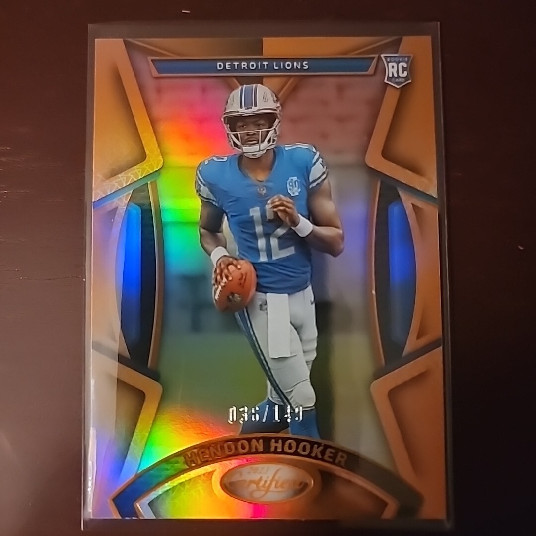 2023 Panini Certified Hendon Hooker Rookie Mirror Orange Holo 036/149 #150