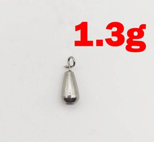 New Tear Drop Shot 5pcs Fishing Fastach Sinker Clip on Weights Sinkers Tungsten - Picture 22 of 41