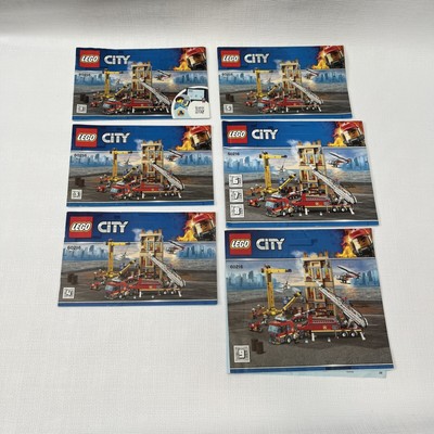 LEGO Downtown Fire Brigade City Fire 60216 Manuals ONLY 1,3,4