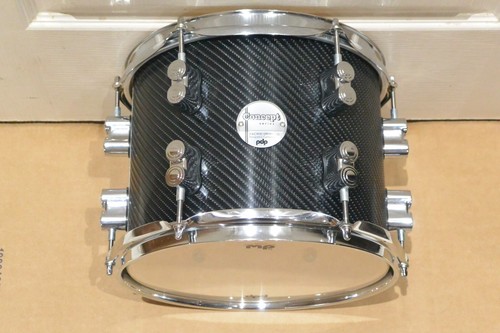 PDP by DW 10" CONCEPT MAPLE RACK TOM in CARBON FIBER for YOUR SET! LOT K339 - Picture 1 of 11