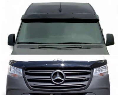 Sun Visor & Bonnet Protector 2 Pcs FITS Mercedes Sprinter W907 2018-2022