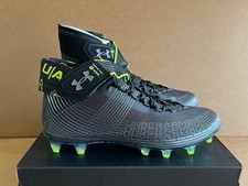 All Sizes - Under Armour Highlight MC Football Black Jet Grey Cleats 3023716-004