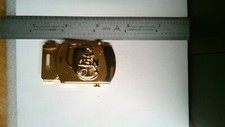 US MILITARY BELT BUCKLE UNITED STATES NAVY WITH ANCHOR EMBLEM SMALL FEMALE SIZE