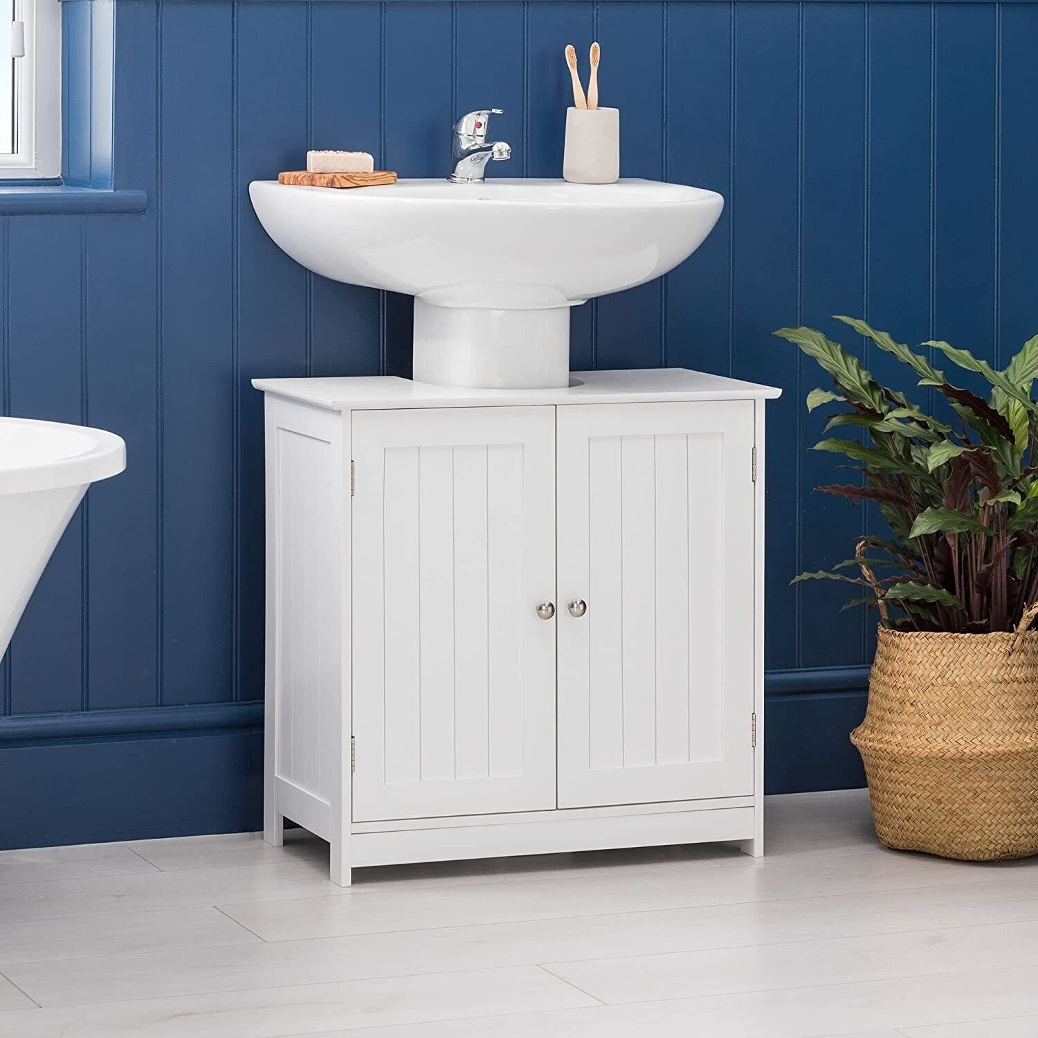 Bath Vida Priano 2 Door White Under Sink Cabinet - White for sale ...