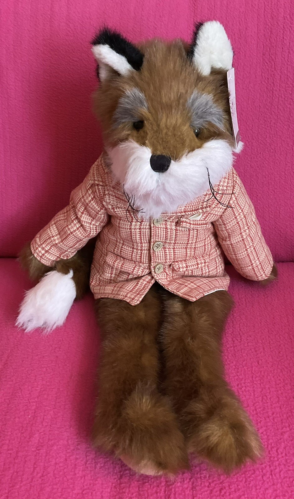 Dora Designs Country Folk Marcus Fielding Fox Decorative Soft Plush Toy 23” Tag eBay