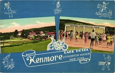 Kenmore Lake Hotel & Athletic Field Ad PC Dance Class Scene Livingston Manor NY