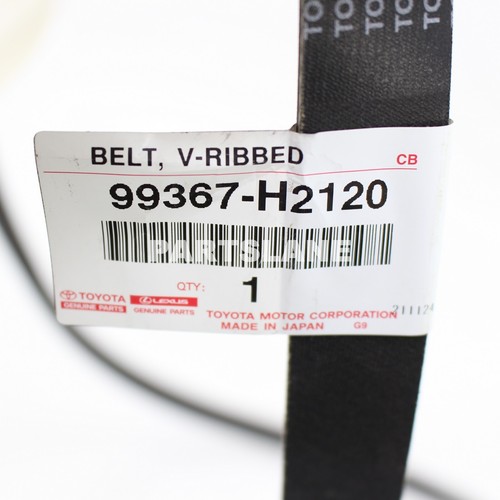 r① Toyota OEM V-Ribbed Belt (Part #99367-K1550) - Exact Factory