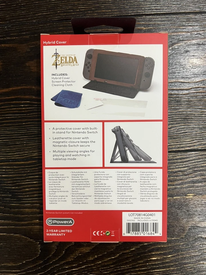 Гибридный чехол PowerA — искусственная кожа Zelda Hylian Crest — Nintendo Switch - Изображение 2 из 2