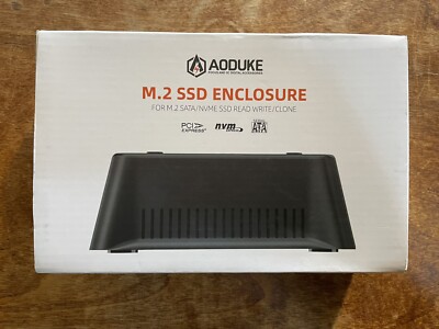 AODUKE USB3.2 10Gbps to M.2 NVMe SATA Docking Station Fan Cooling External Ha...
