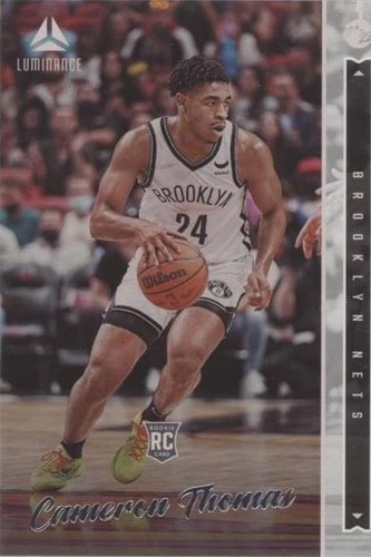Cameron Thomas Nets 2021-22 Panini Select Orange Flash Rookie