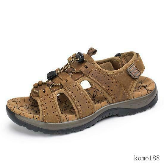 SAOLA Sandali da spiaggia sportivi punta aperta uomo lacci piatti casual escursionismo arrampicata nuovi