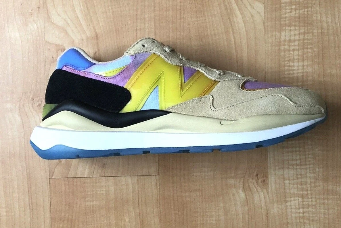 New Balance atmos Canary Yellow Multicolor Running Shoes M5740AT Men's Sz 11 NEW