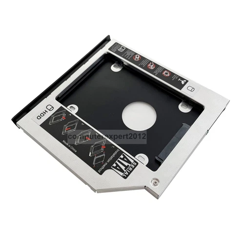 with Bezel Front Panel 2nd Hard Drive HDD SSD Caddy for HP EliteBook 2530p 2540p