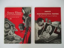 ANSCO FILMS 1953  ANSCO PHOTOGRAPHIC PAPERS 1947 Booklets Lot of 2