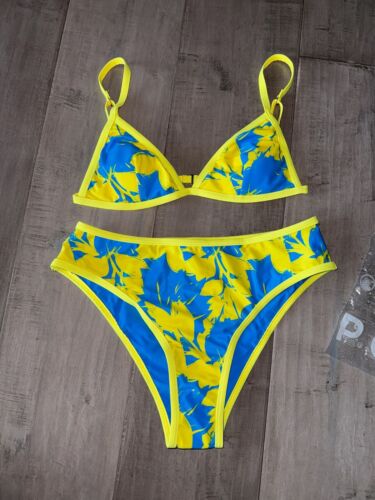 NWT Popvil Tropical Reversible Floral Bikini Set - Small
